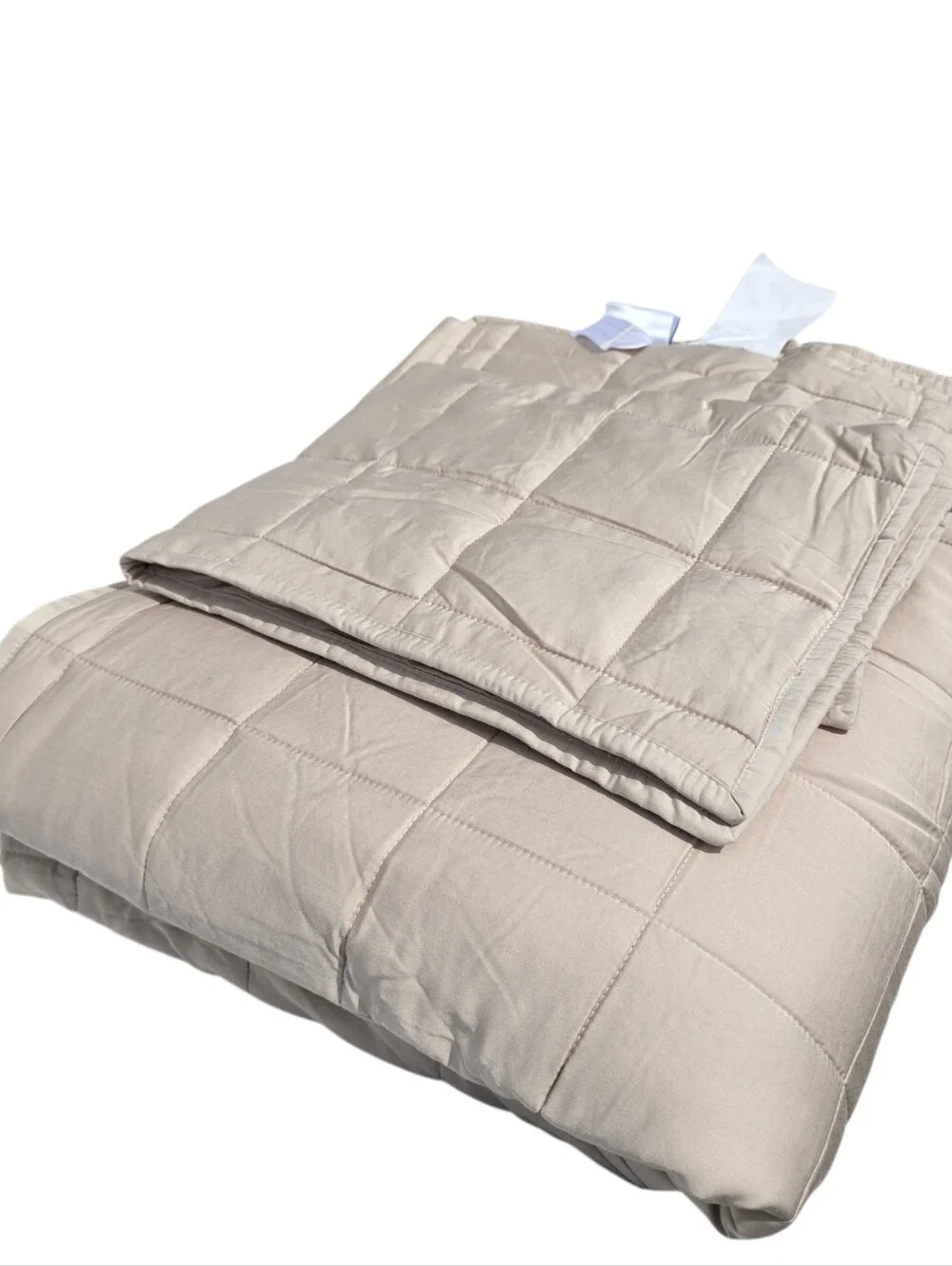 Quince Sand Quilt Box Set 100% Viscose From Orangic Bamboo *1 Standard Sham*